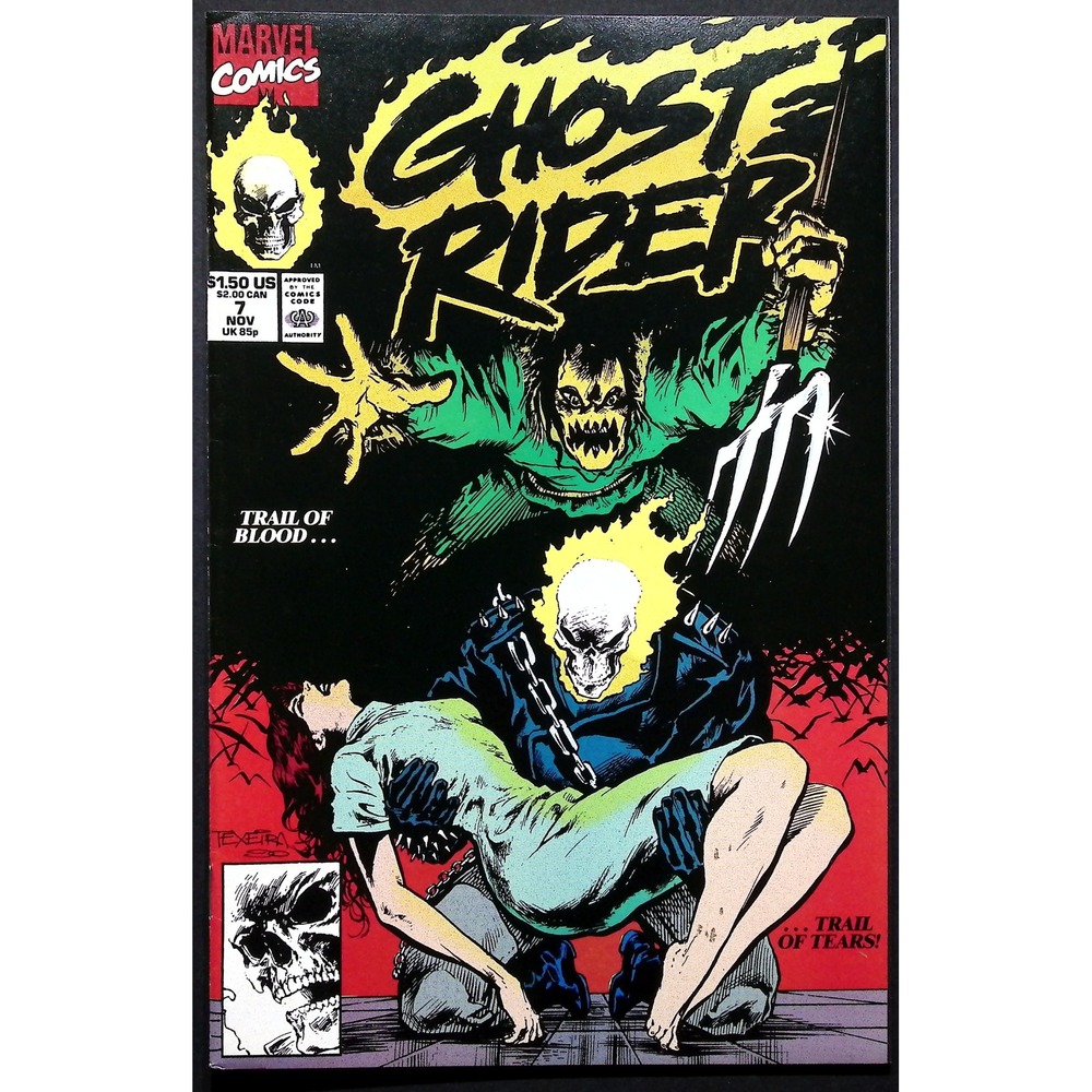Marvel Comic Book Ghost Rider #7 Scarecrow Blackout 1990s